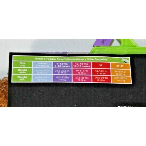 Rubies 2 Pc Noah's Ark Blue Monster Costume - Infant 6M - 12M New (Halloween) - Picture 5 of 5